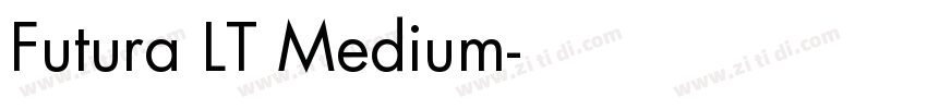 Futura LT Medium字体转换